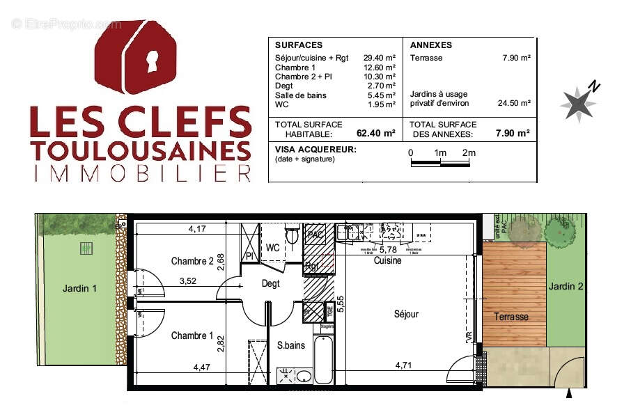 Appartement à TOULOUSE