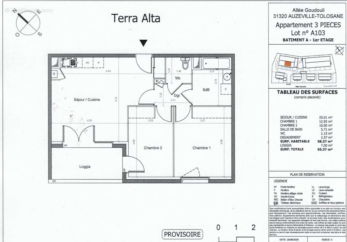 Appartement à AUZEVILLE-TOLOSANE