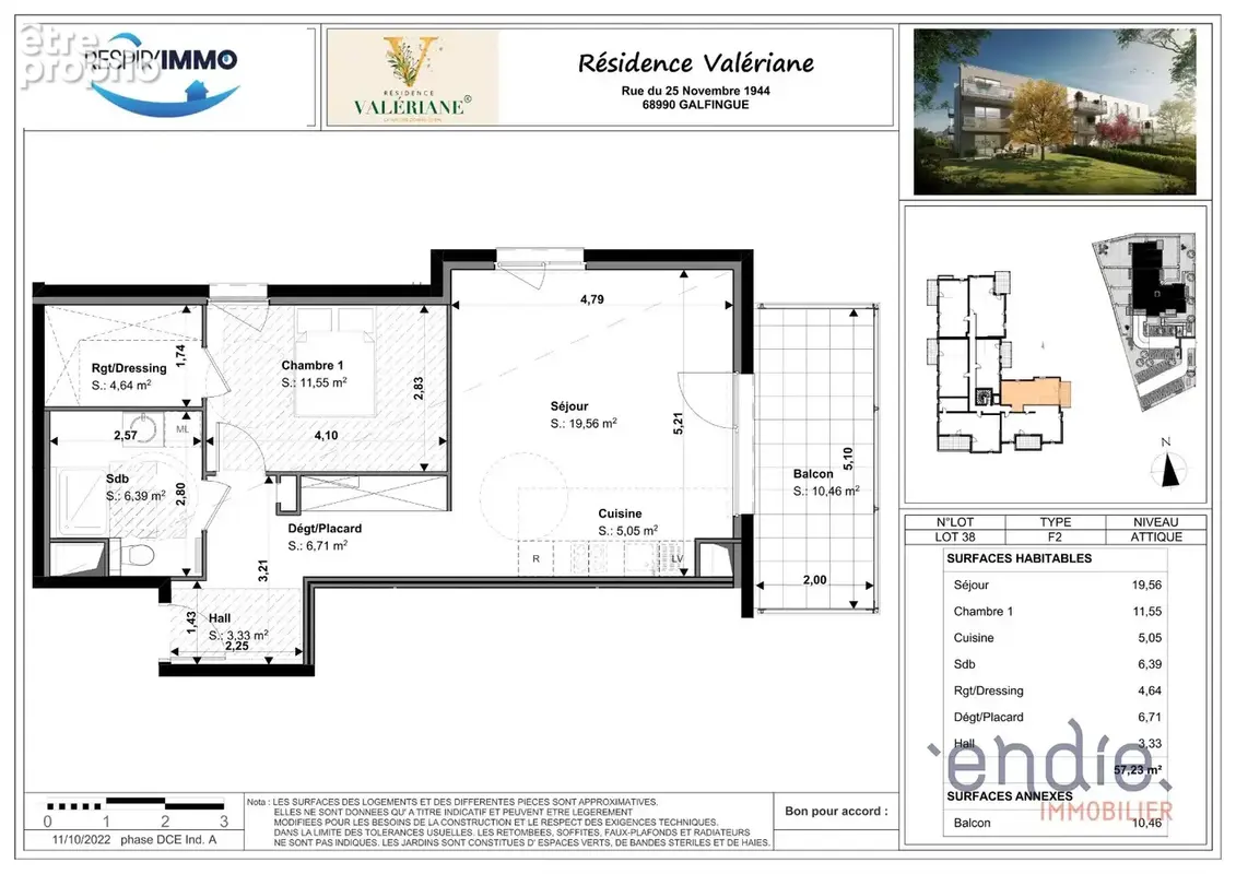 F2 NEUF à 5MN DE BURNHAUPT garage et parking inclus - photo 6