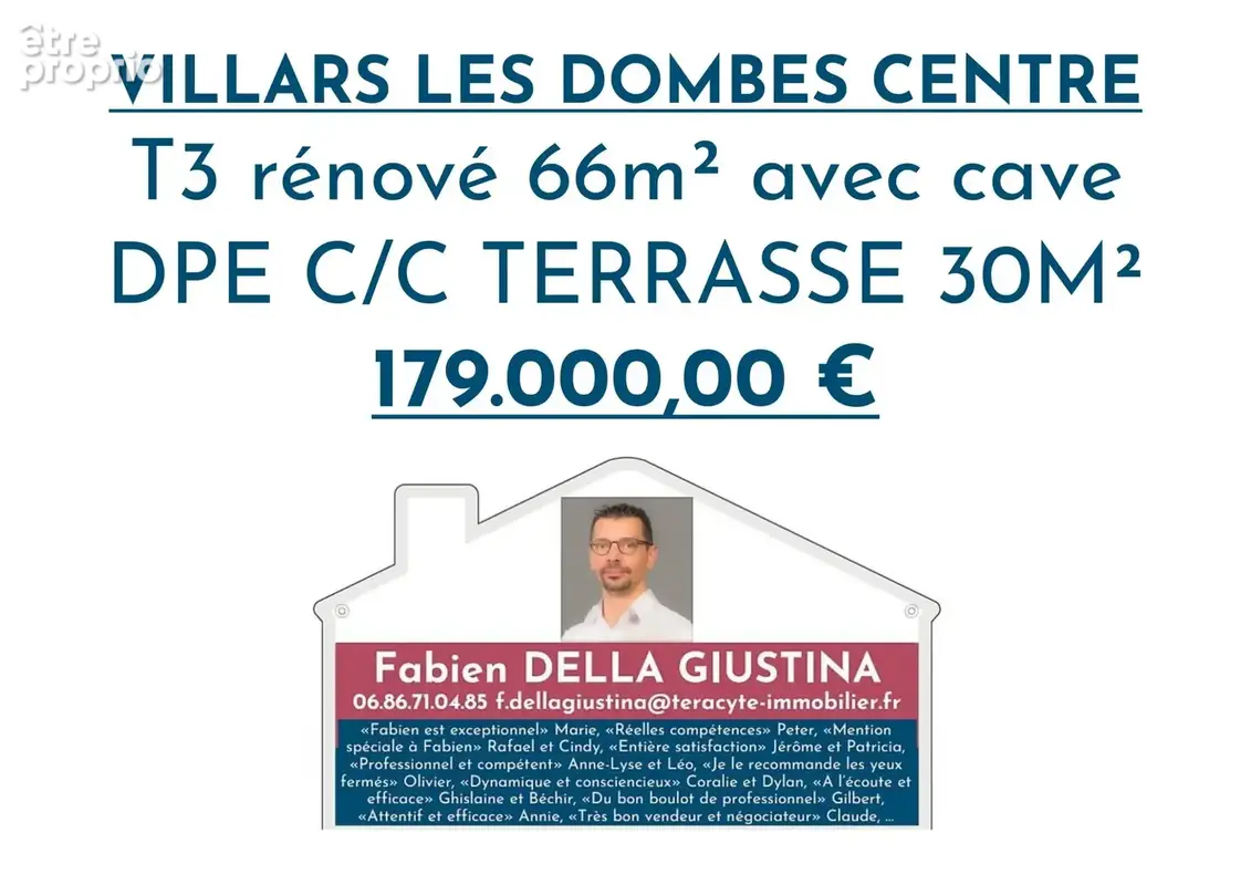 Appartement à VILLARS-LES-DOMBES