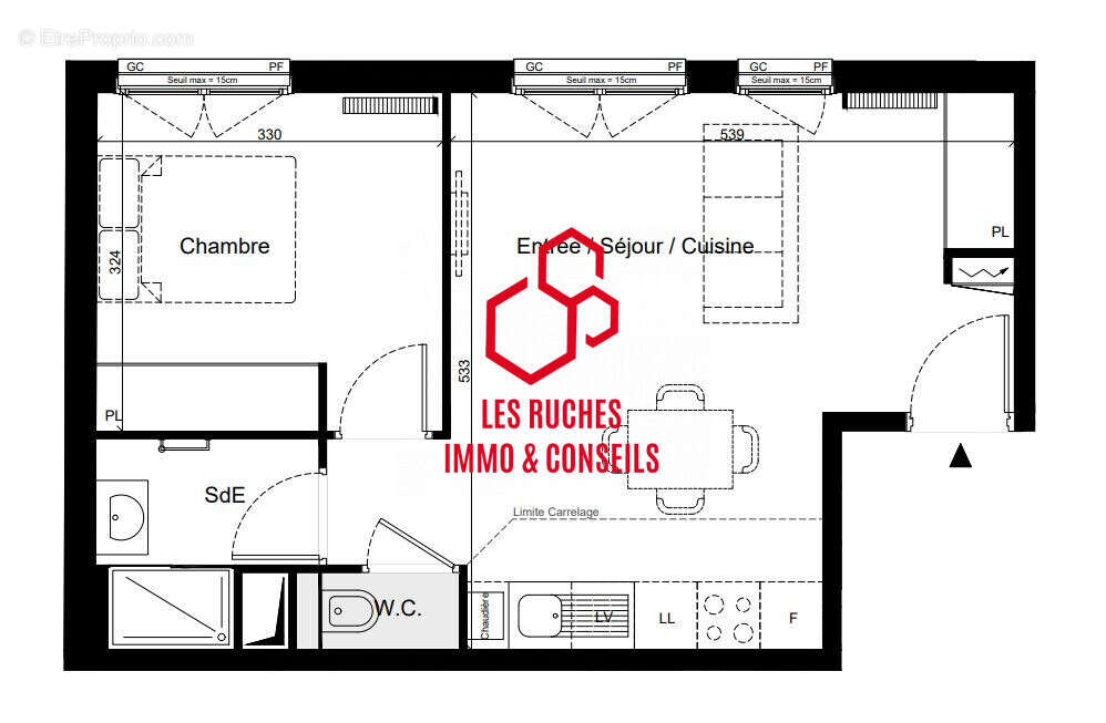 Appartement à PARIS-13E