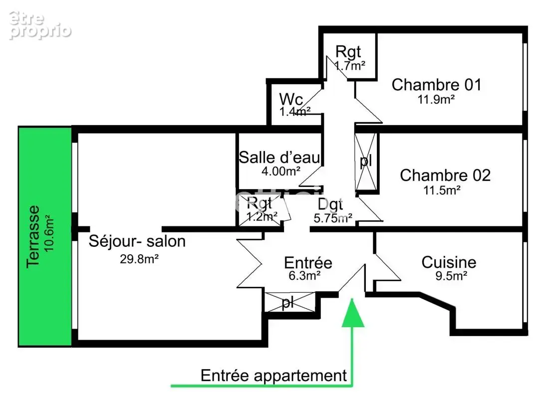 Appartement - photo 3