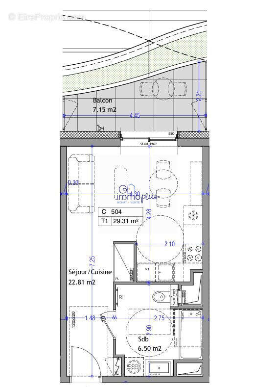 Plan  - Appartement à AIX-LES-BAINS