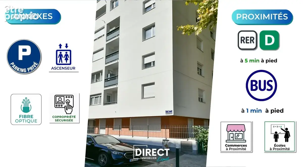 Lfortville hyper-centre   appartement 2 pièces 50 m2 en rez-de-jardin avec terrasse de 19 m2 et parking en sou - photo 7