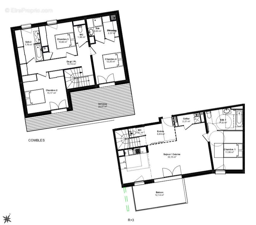 Appartement à LE BOUSCAT