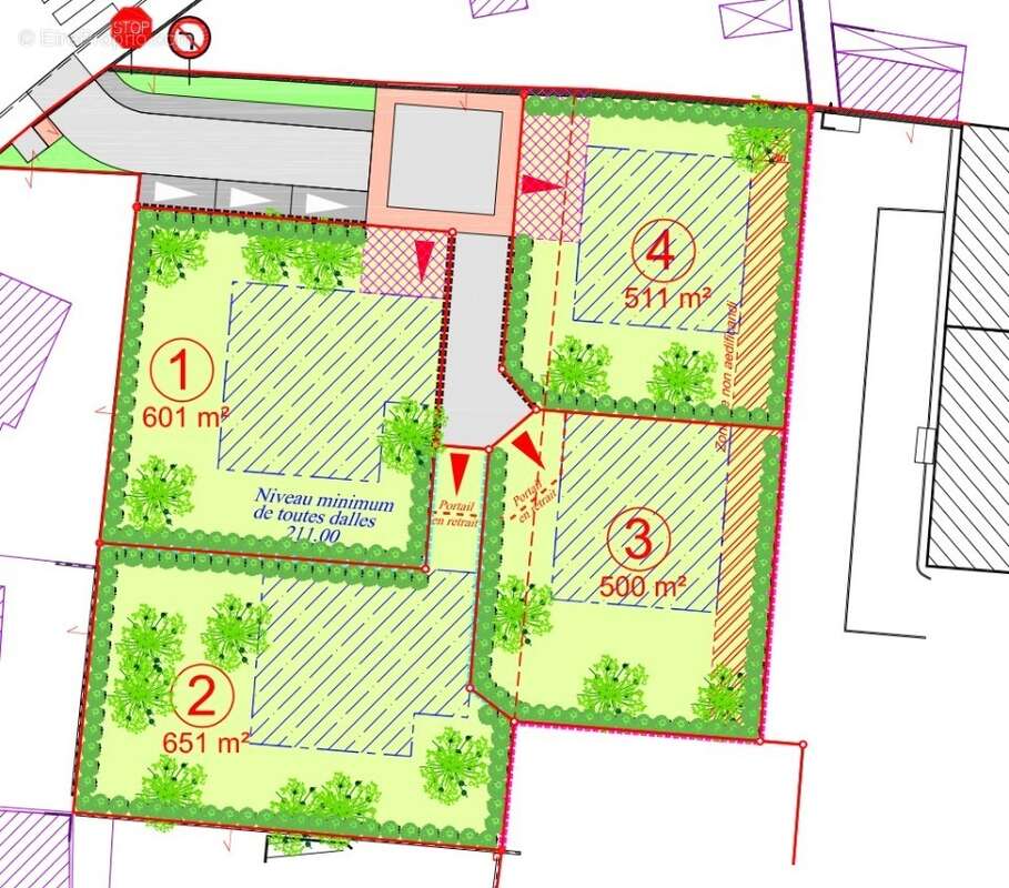Terrain 500 m² à Decines-Charpieu  - photo 3