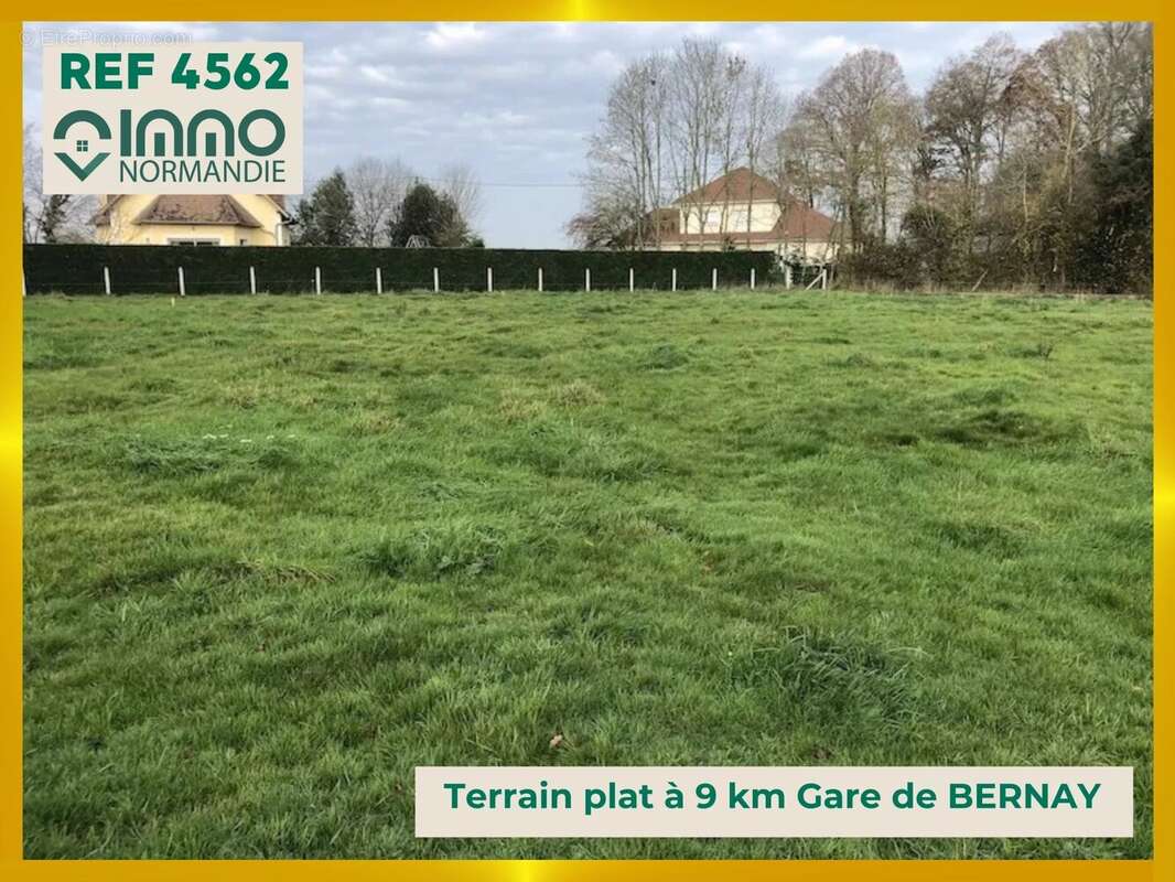 Terrain plat à 9 km de la Gare de BERNAY – 1320m2 non viabilisé – CU positif - photo 4