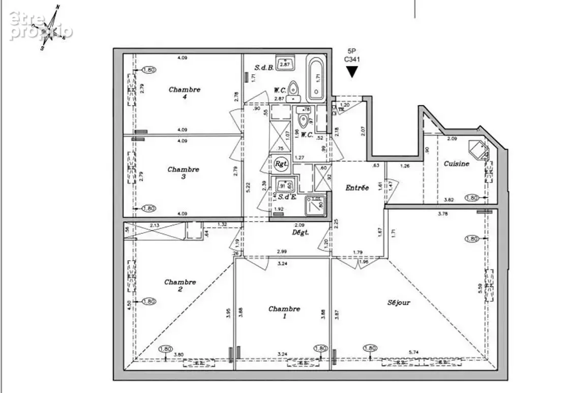 Exclusivité à La Garenne-Colombes : Superbe appartement 5 pièces au dernier étage avec parking et cave - photo 15