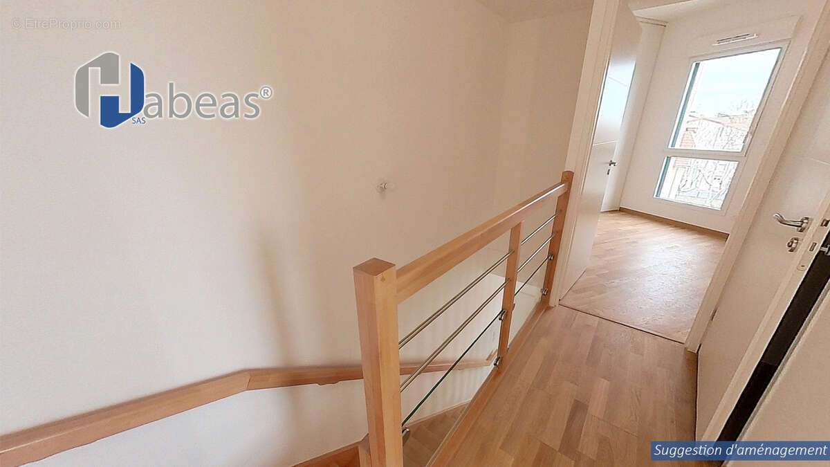 T4 Duplex de 95,42m² avec balcon de 11,87m² - photo 6