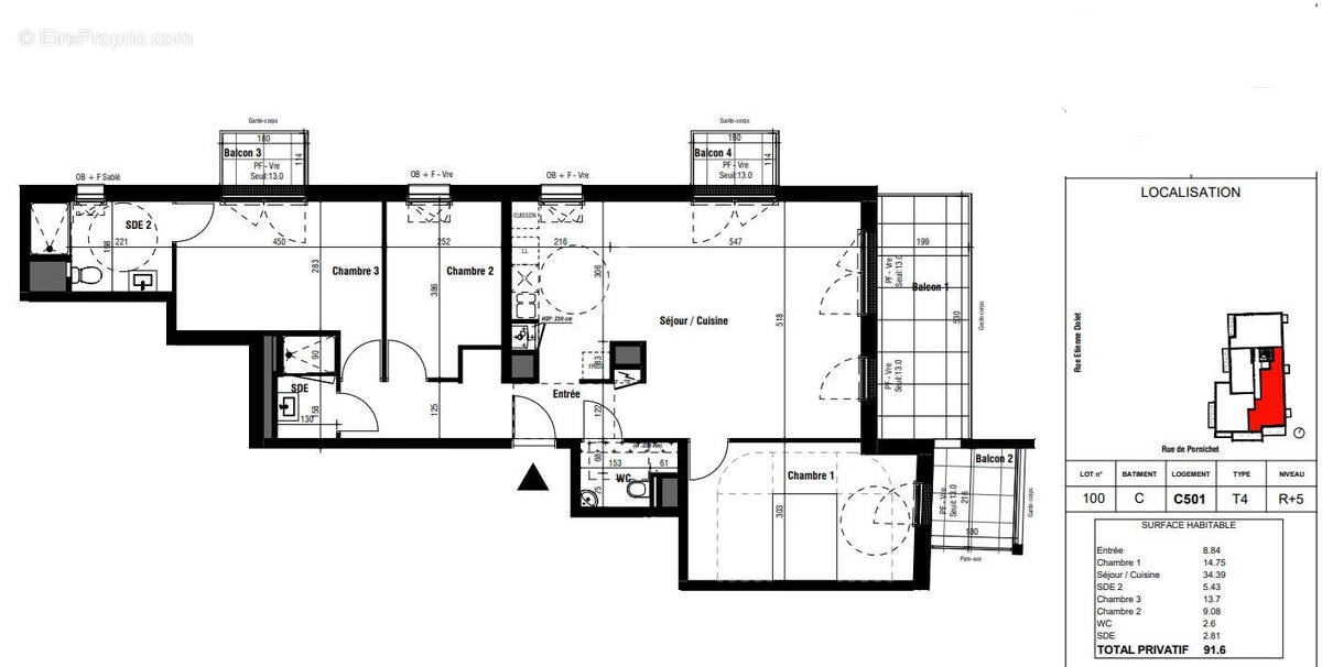 Appartement à SAINT-NAZAIRE