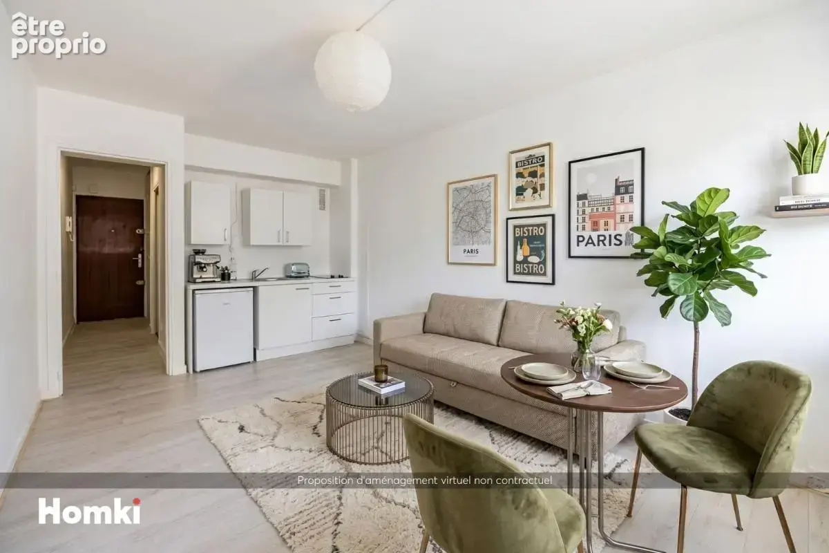 Studio de 24 m² Rue Monge - photo 2