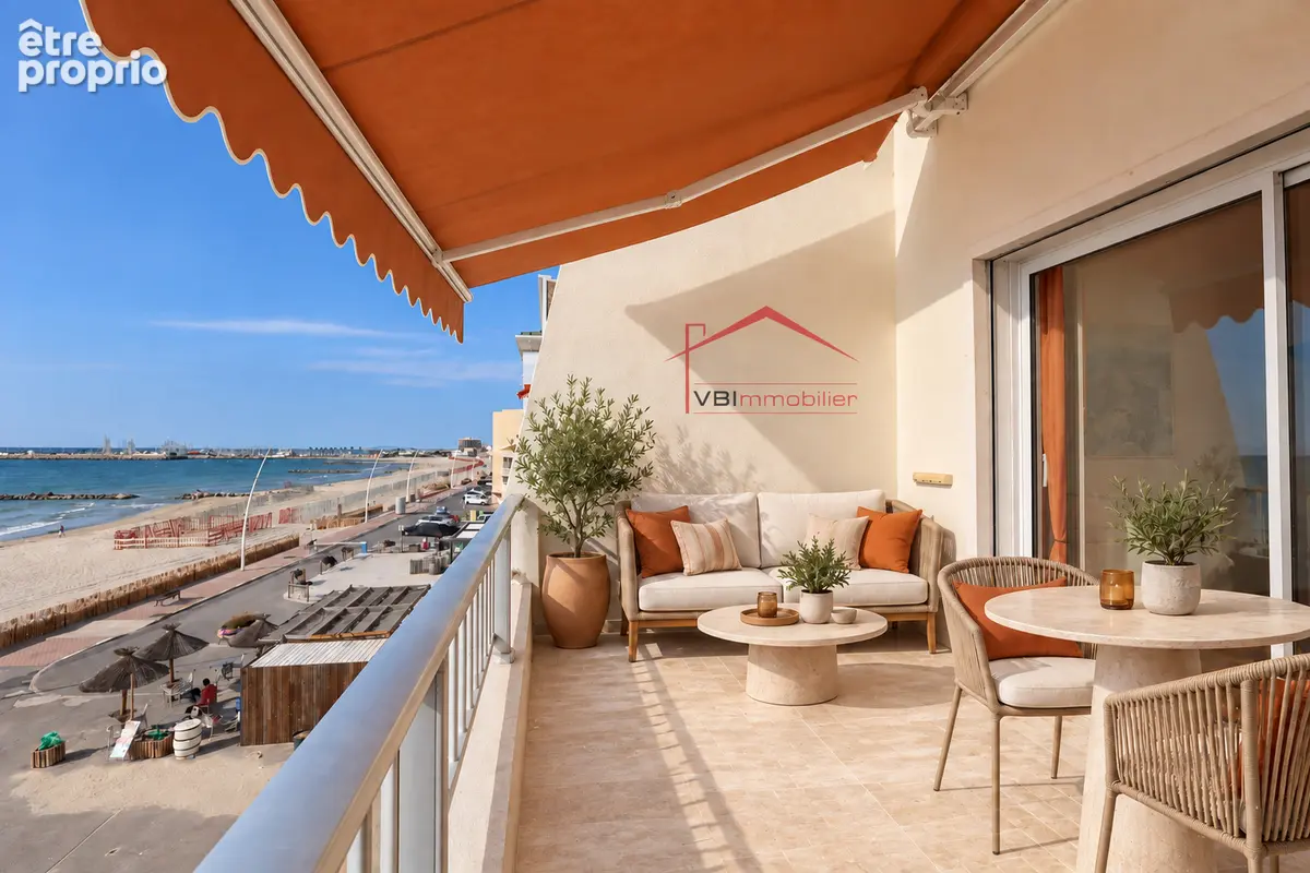 Palavas-les-flots ? rare duplex en première ligne, terrasse et vue mer - photo 2