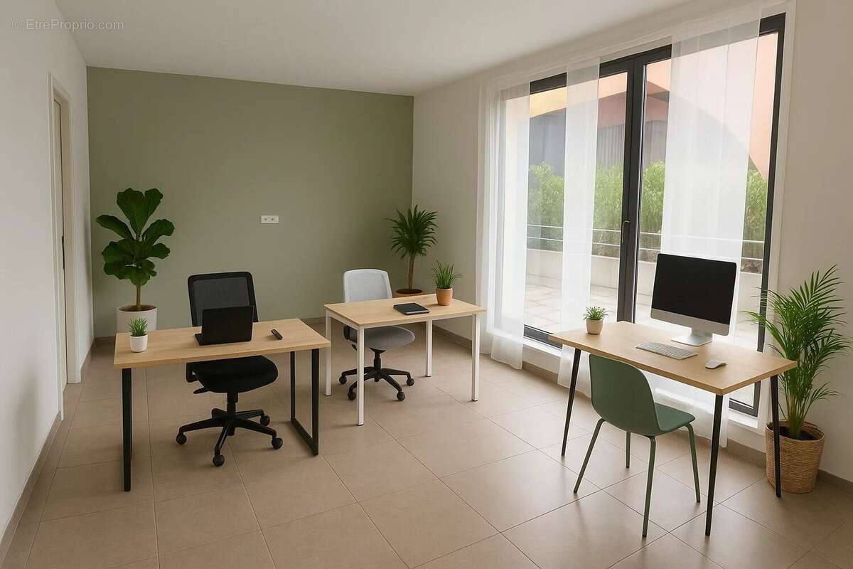 A vendre appartement ou bureau 65 m² avec terrasse 126 m² - nice malaussena - photo 2