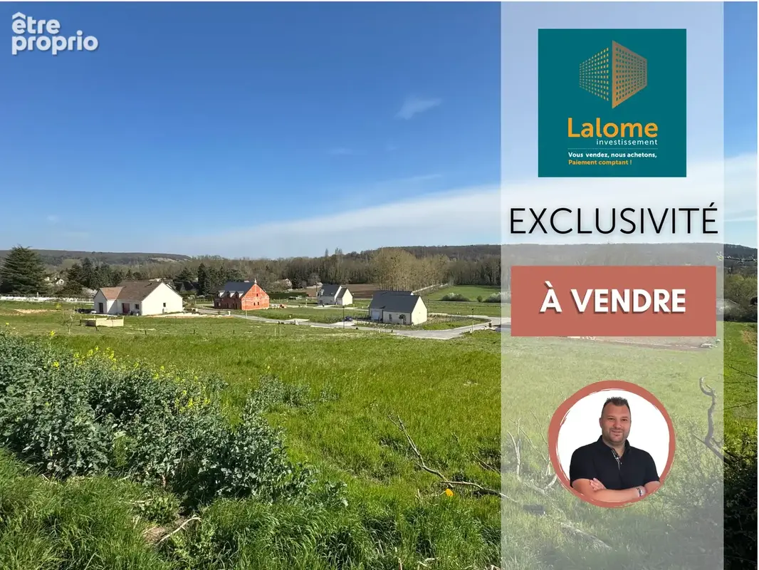Terrain à bâtir viabilisé de 812 m2 à 1513 m2 dans un bel environnement à 18 min de Houdan / 5 min de Dreux - photo 1
