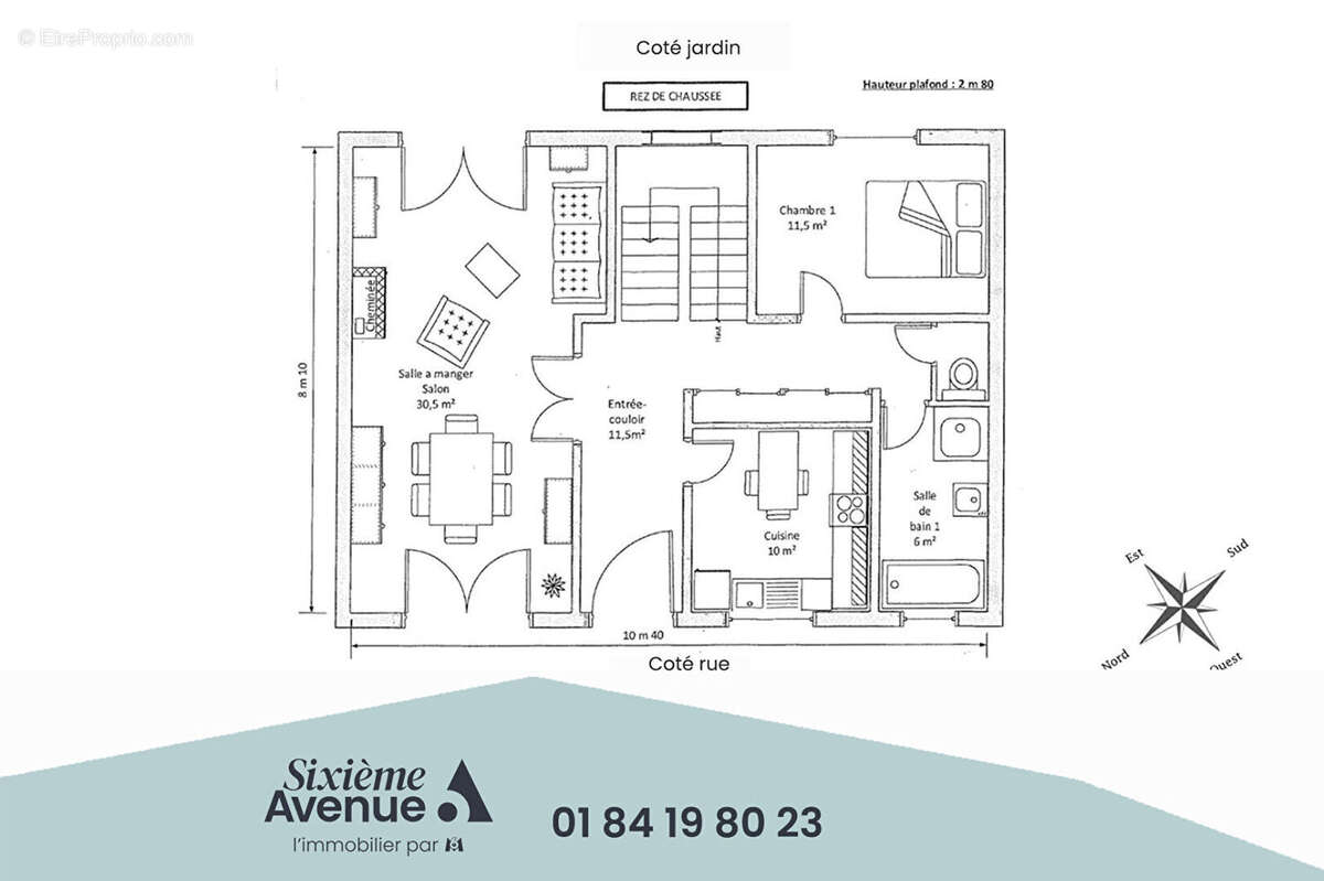 CHAVILLE - MAISON de 7 pièces 294 m2 au sol avec JARDIN - photo 9