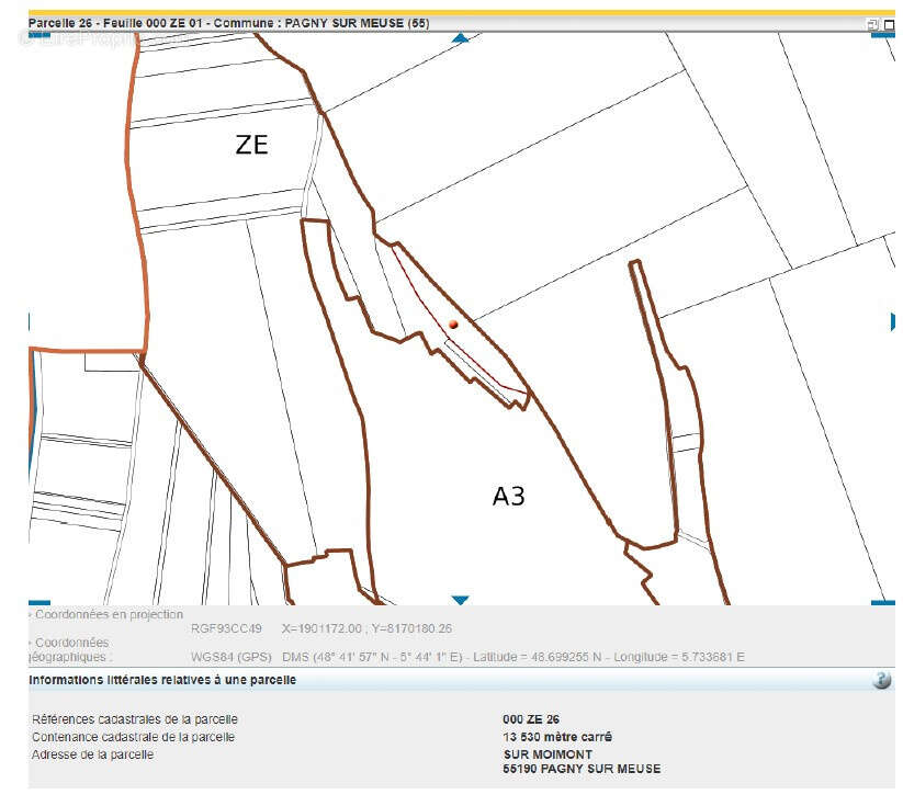 Terrain à PAGNY-SUR-MEUSE