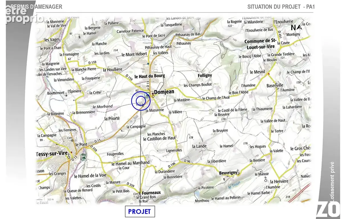 A vendre.  domjean. terrain pour lotissement  de 8 a 10 parcelles. - photo 4