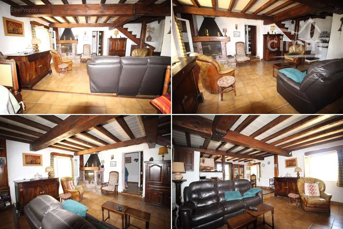 Grande maison en pierre avec un beau jardin et un garage carport - photo 2