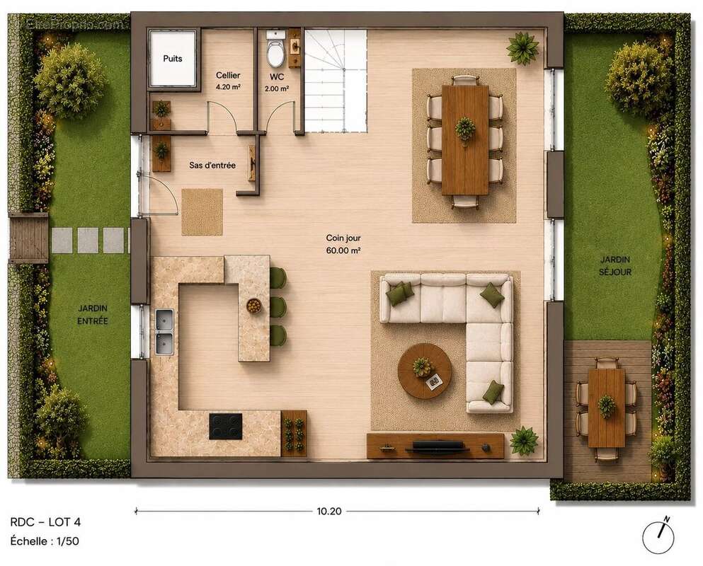 Appartement à MISERIEUX