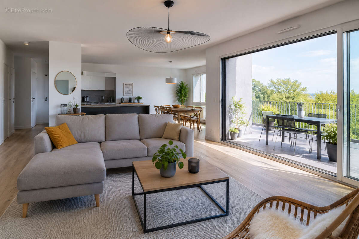 Superbe appartement familial 3 pièces de 74 m2 avec terrasse au sein d'une résidence de standing - photo 2