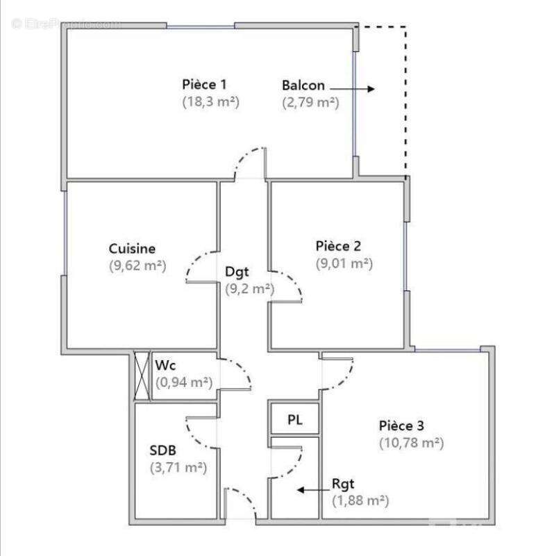 Appartement à GUNDERSHOFFEN