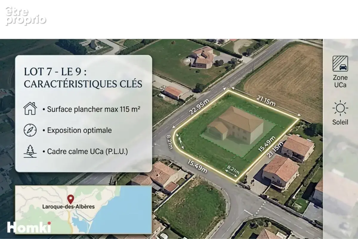 Exclusivité homki : superbe terrain à bâtir de 500 m² – piscinable & viabilisé – laroque-des-albères - photo 3