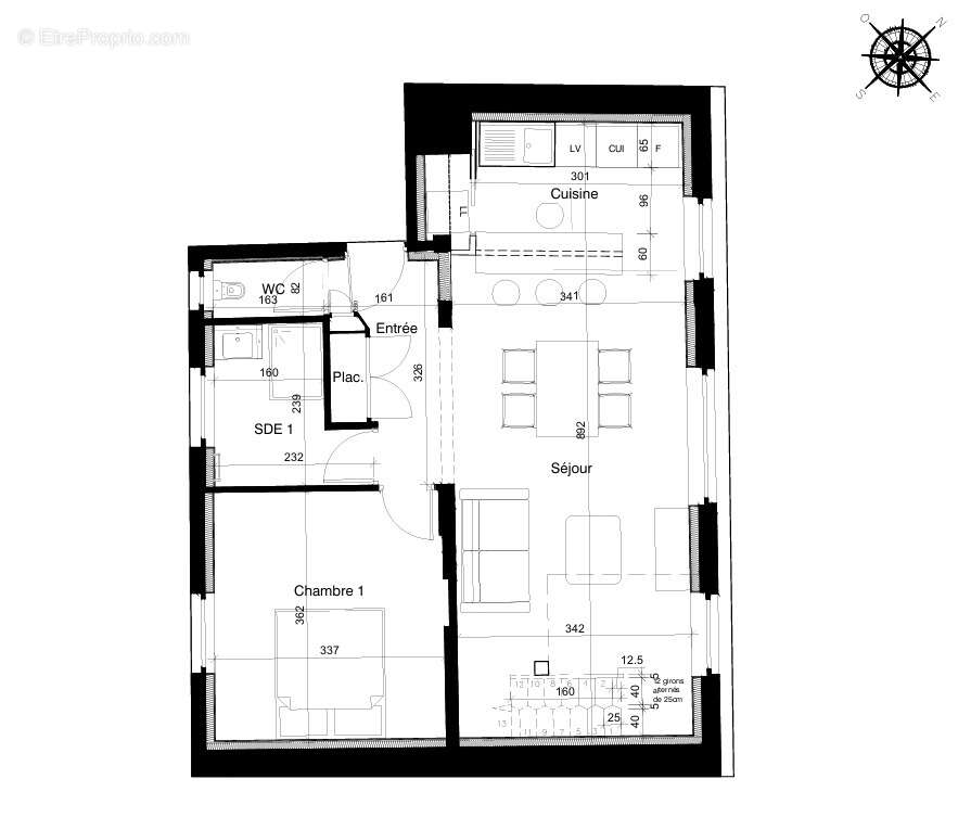 Appartement à DEAUVILLE