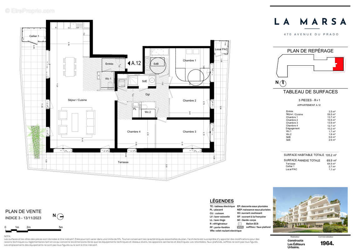 Appartement à MARSEILLE-8E