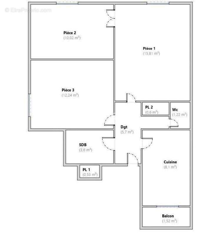Appartement 3 pièces 58 m² à Strasbourg Centre-ville - photo 2