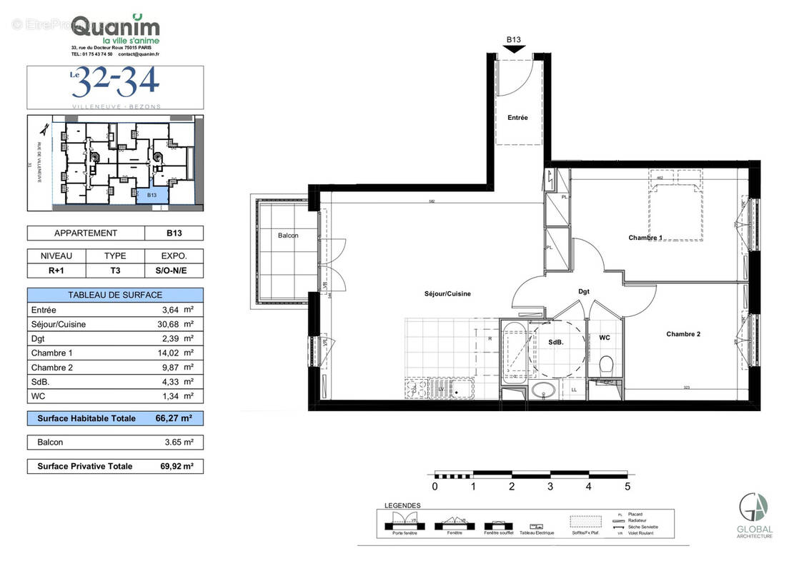 Appartement à BEZONS