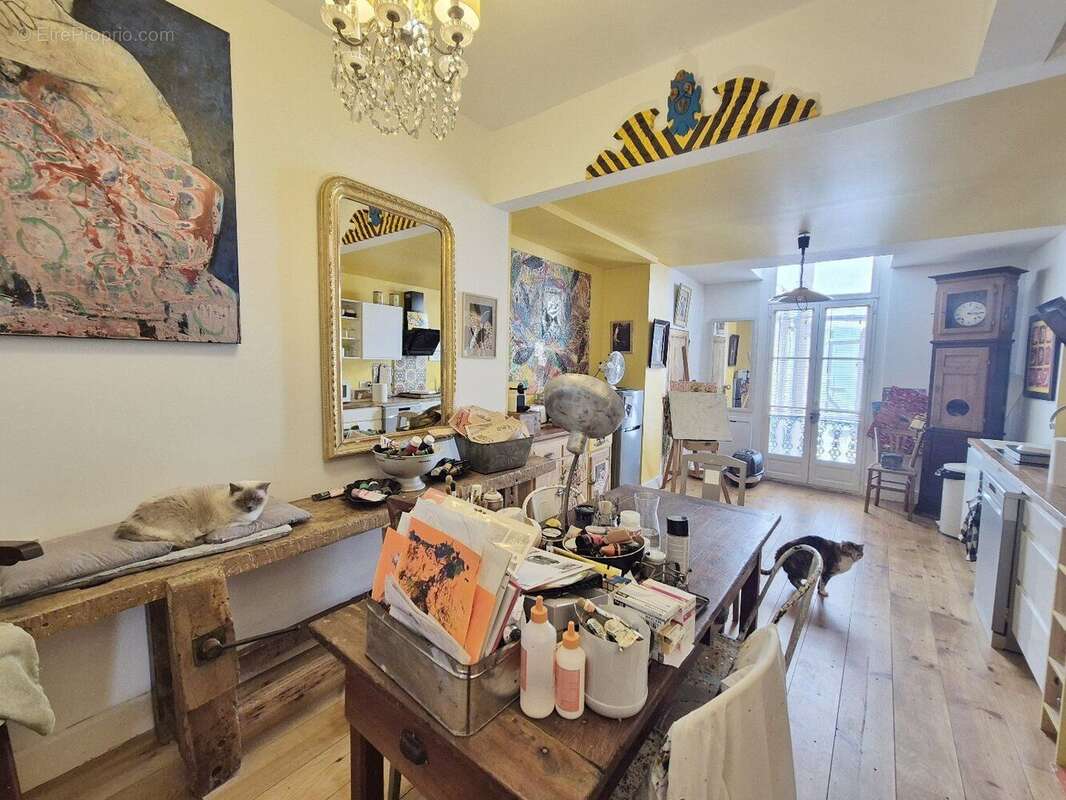 Appartement d'artiste T3 - Centre historique, Béziers (97 m²) terrasse sur le toit, partagé - photo 4