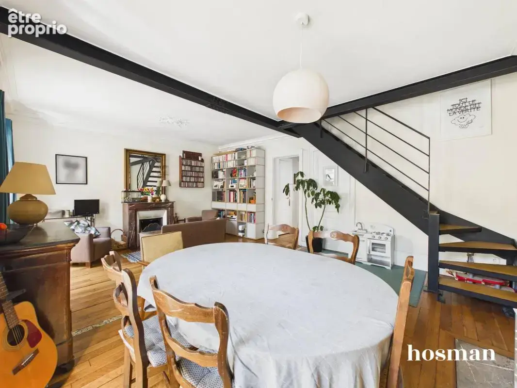 Coup de coeur - Duplex en dernier étage- 4 pièces de 75m² - charme de l'ancien - Rue 8 Rue Riquet, Paris - photo 3