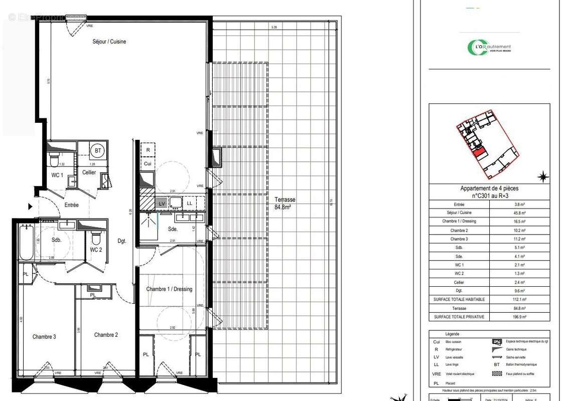 Appartement à MAUGUIO