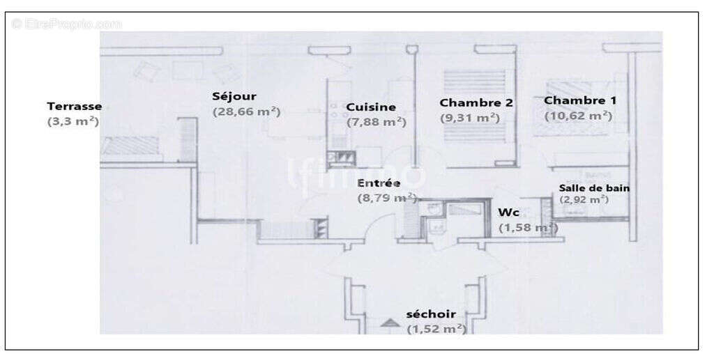 Appartement à PIERRE-BENITE