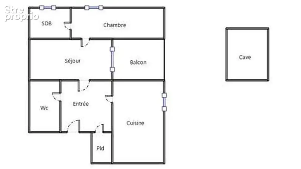 Saint Etienne 42100 Appartement 46m² 3 pièces une chambre une cave - photo 12