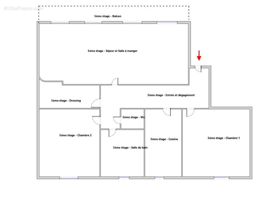 Appartement à PARIS-20E