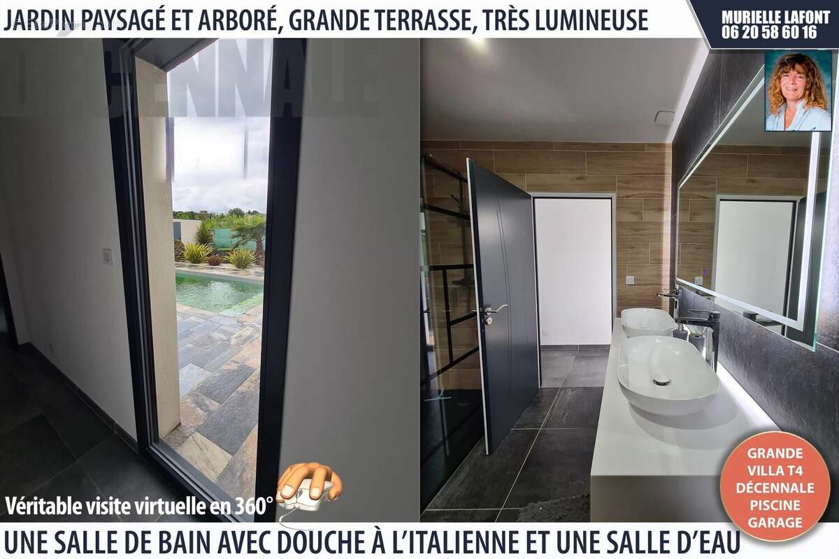 Villa sous décennale, piscine, parcelle paysagée - photo 2