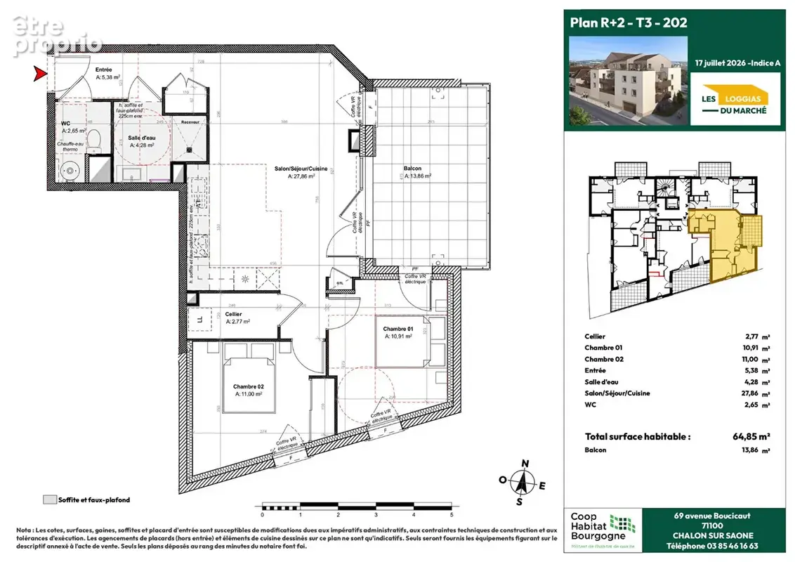 Appartement à GUEUGNON