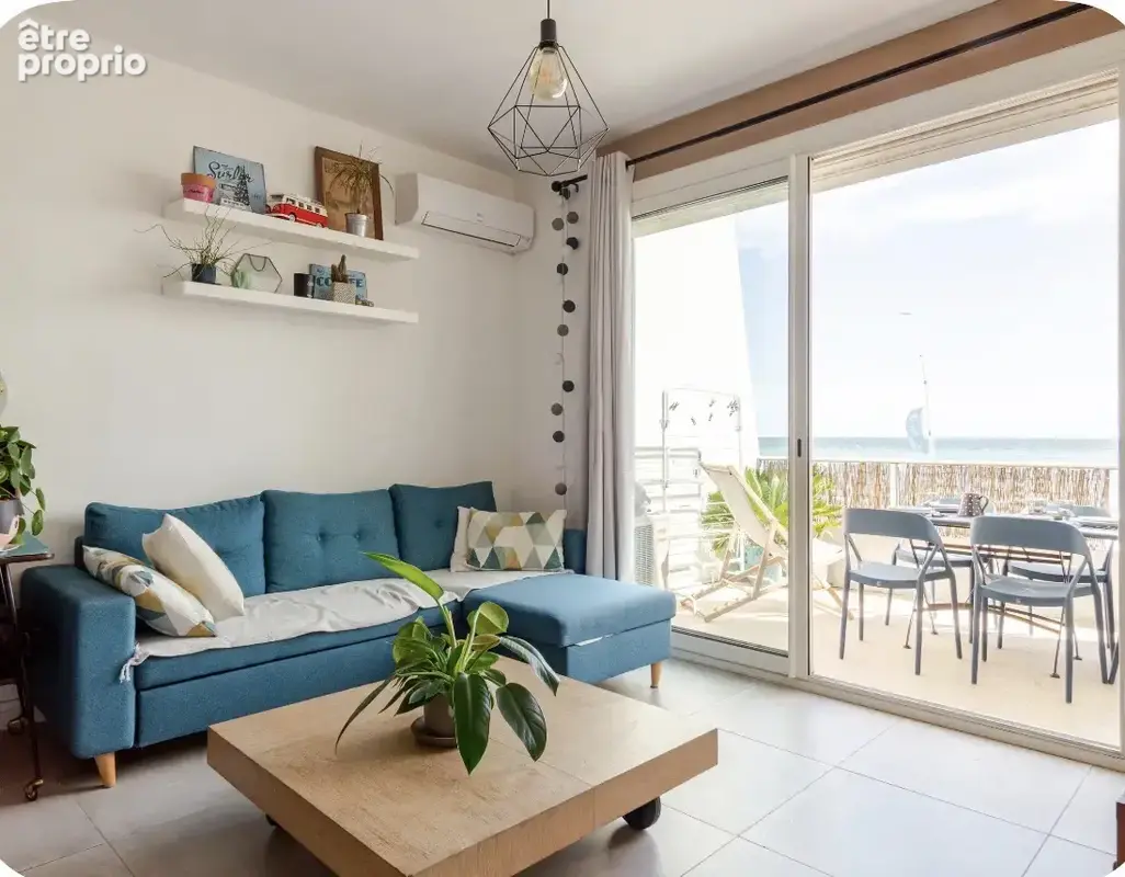 1ere ligne: magnifique f3 duplex avec terrasse vue mer, parking collectif et cave - photo 4