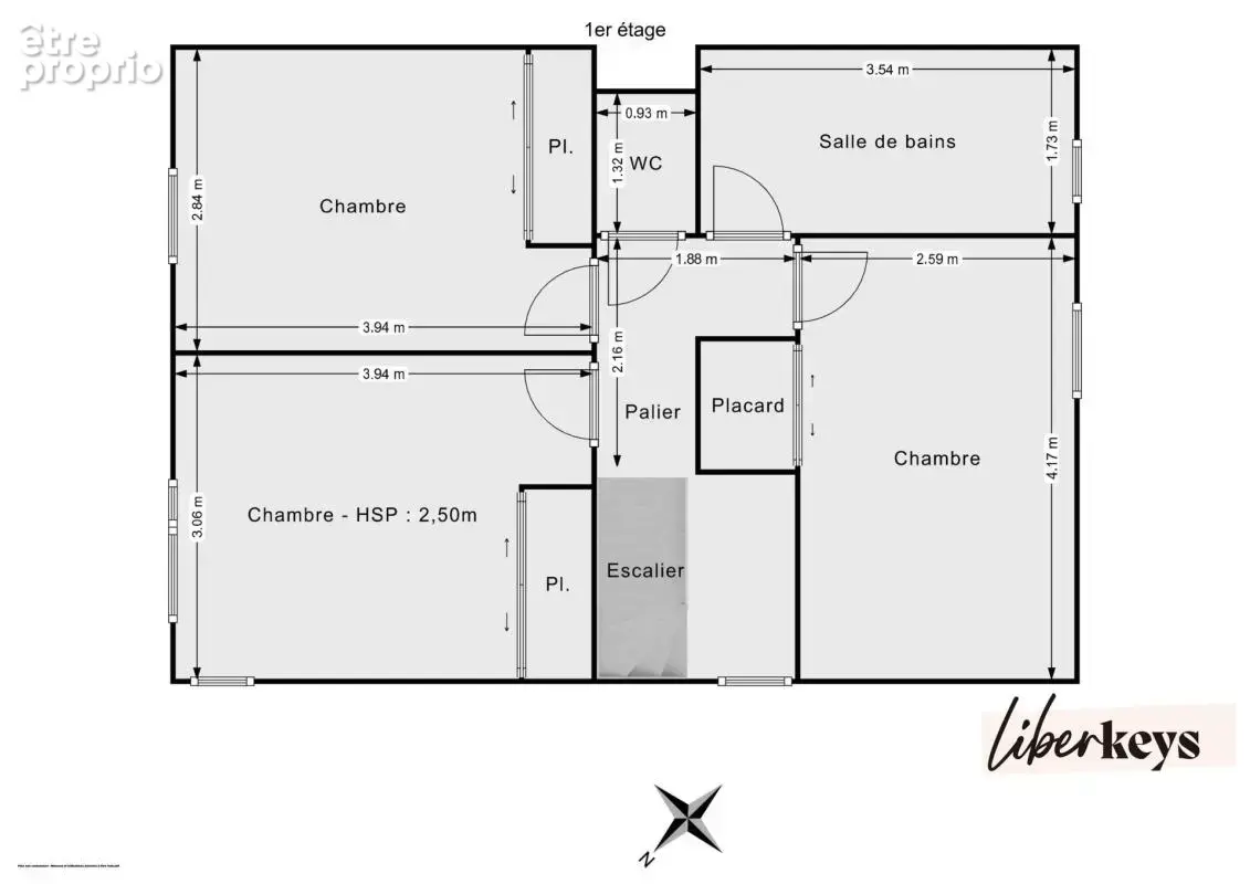 Duplex T5 traversant / Rillieux-village / dernier étage / terrasse ouest / stationnement - photo 11