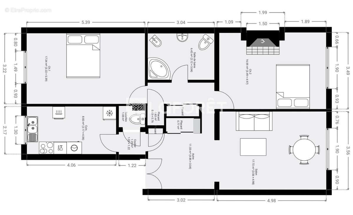 Appartement à PARIS-8E