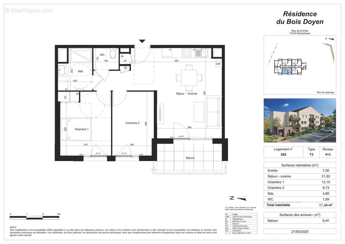 Appartement à MONTCHANIN