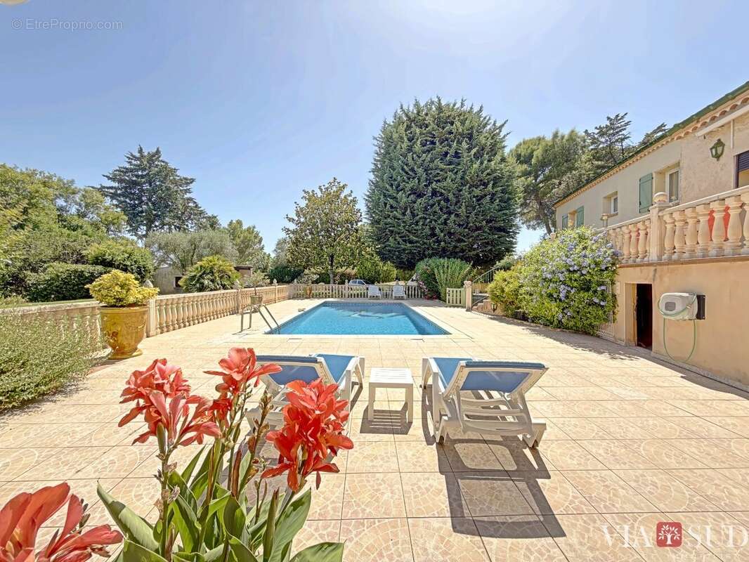 PÉZENAS, vaste villa familiale de 270 m² sur parc constructible de 4 395 m² avec piscine - photo 7