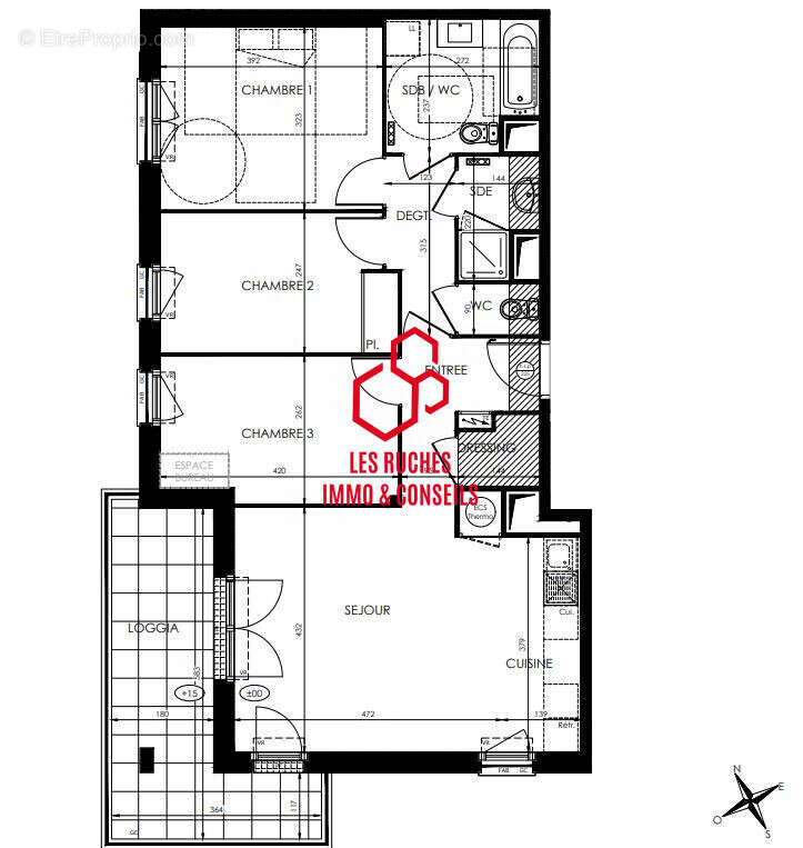 Appartement à SAINT-FARGEAU-PONTHIERRY