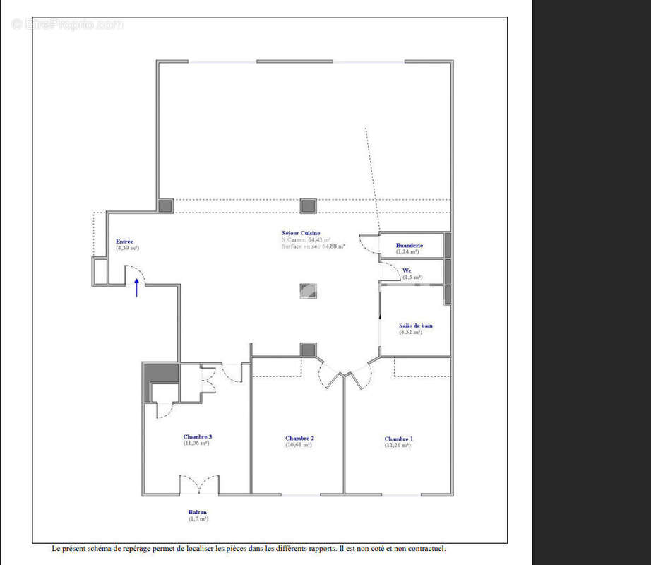 Appartement à LYON-1E