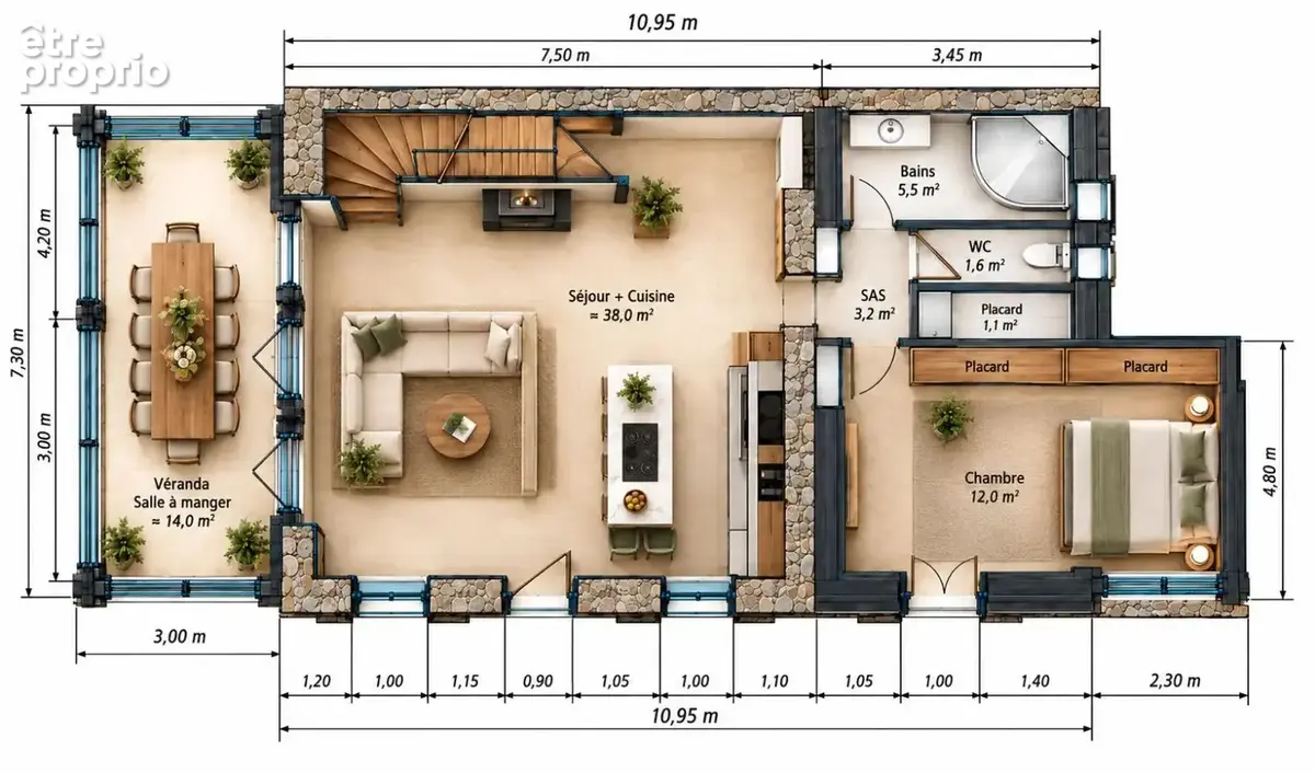 Maison provençale  T6 piscine et garage - photo 13