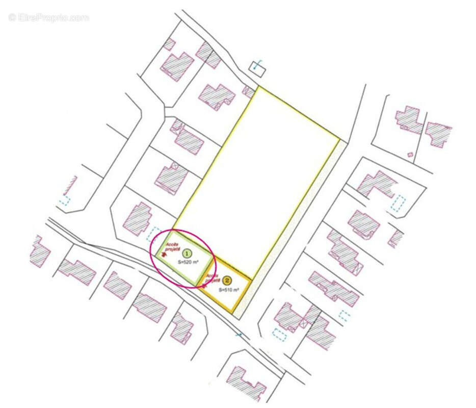 Terrain constructible  - Lescar - 520 m² - photo 2