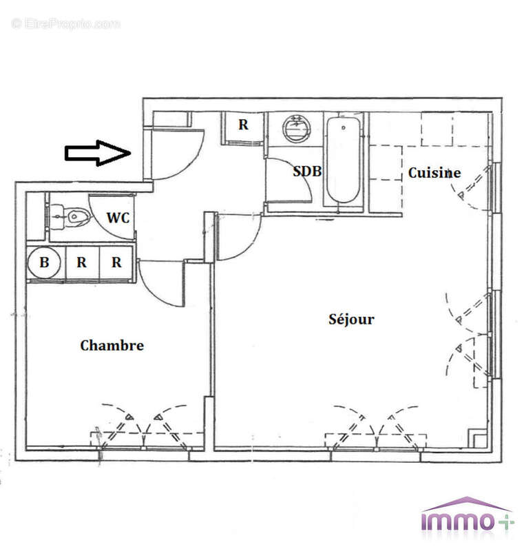 Appartement à PARIS-19E