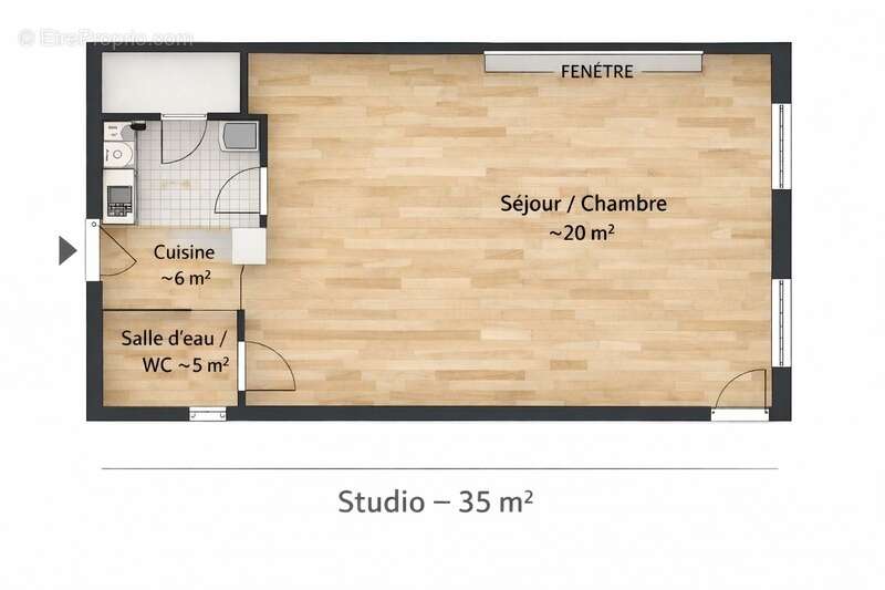 Studio 35 m² à Lunel – Fort potentiel à personnaliser - photo 4