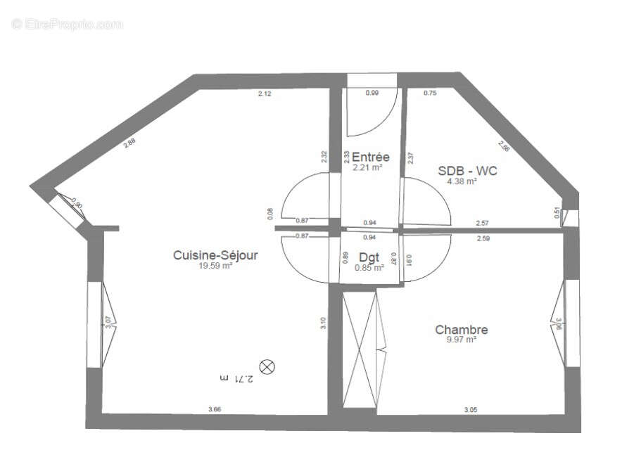 Appartement à PARIS-18E
